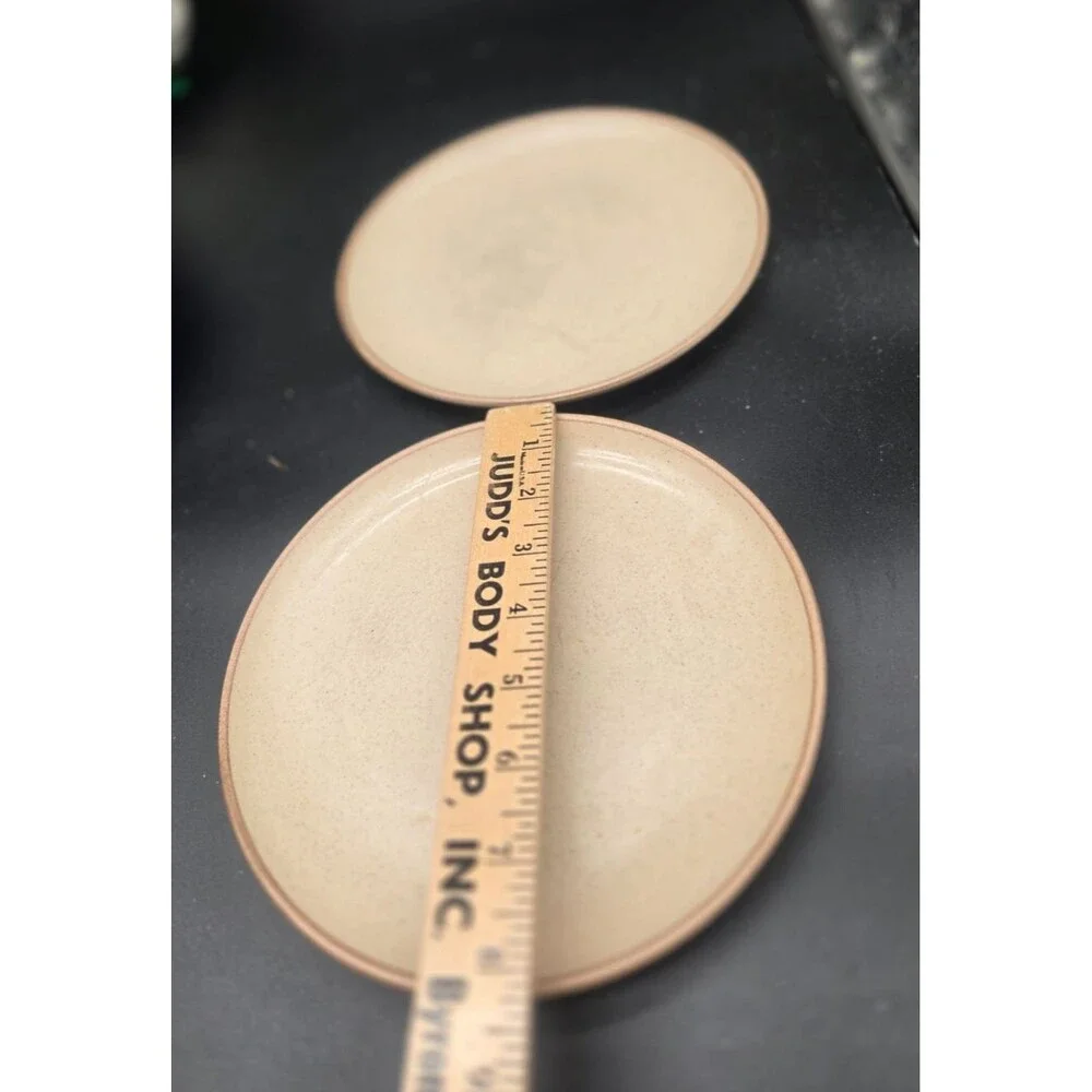 Set of 2 Metlox Poppytrail California Tempo Walnut Terracotta Salad Plates